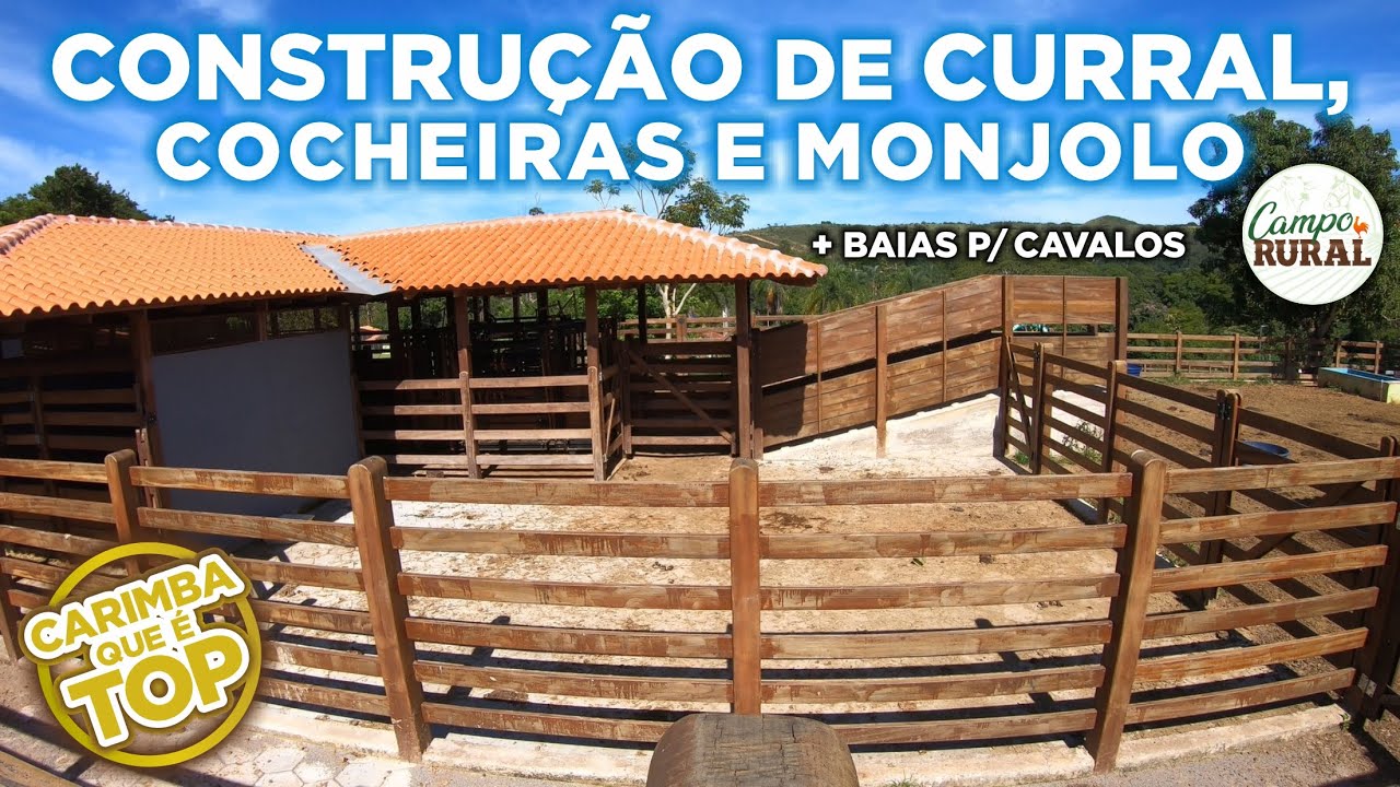 CONSTRUÇÃO DE CURRAL TOP , COCHEIRAS E MONJOLO + BAIAS P CAVALOS
