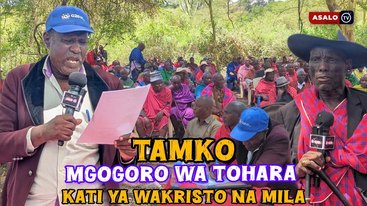 TAMKO LA VIONGOZI WA MILA KUHUSU MALUMBANO YA TOHARA  KATI YA KANISA NA MILA