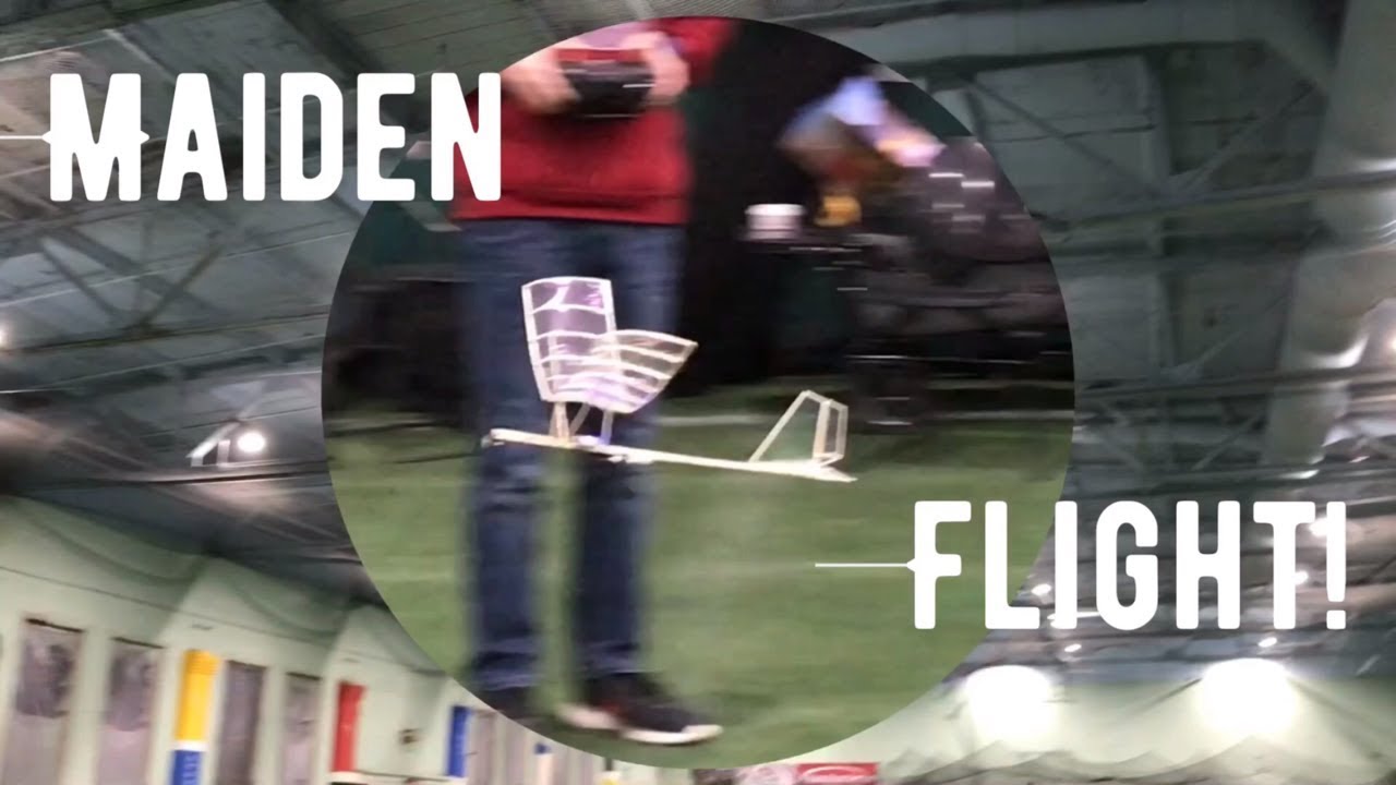Maiden Flight of My Ultralight R/C Hangar Rat!