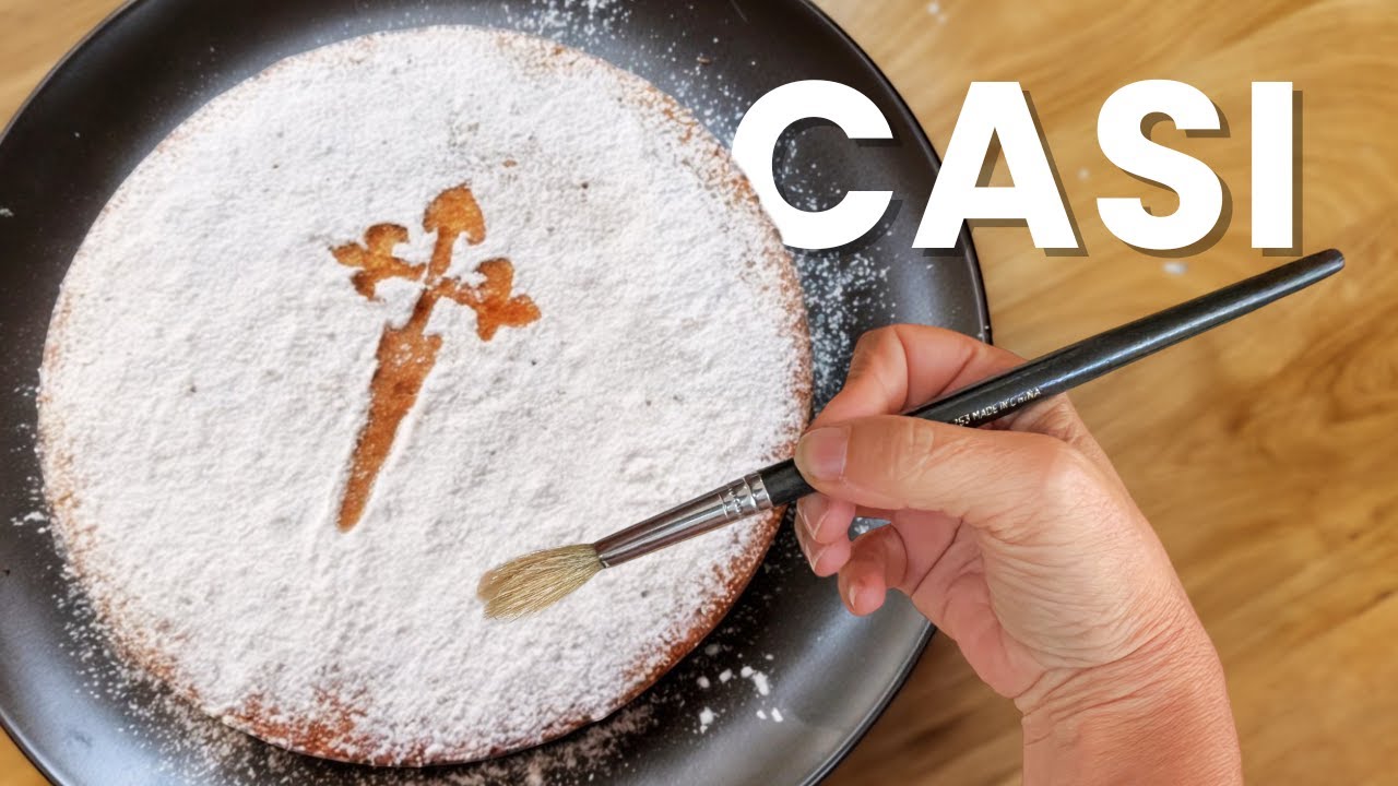 Tuve un problema con mi Tarta de Santiago y lo resolví con un pincel (tortas y dulces sin TACC)