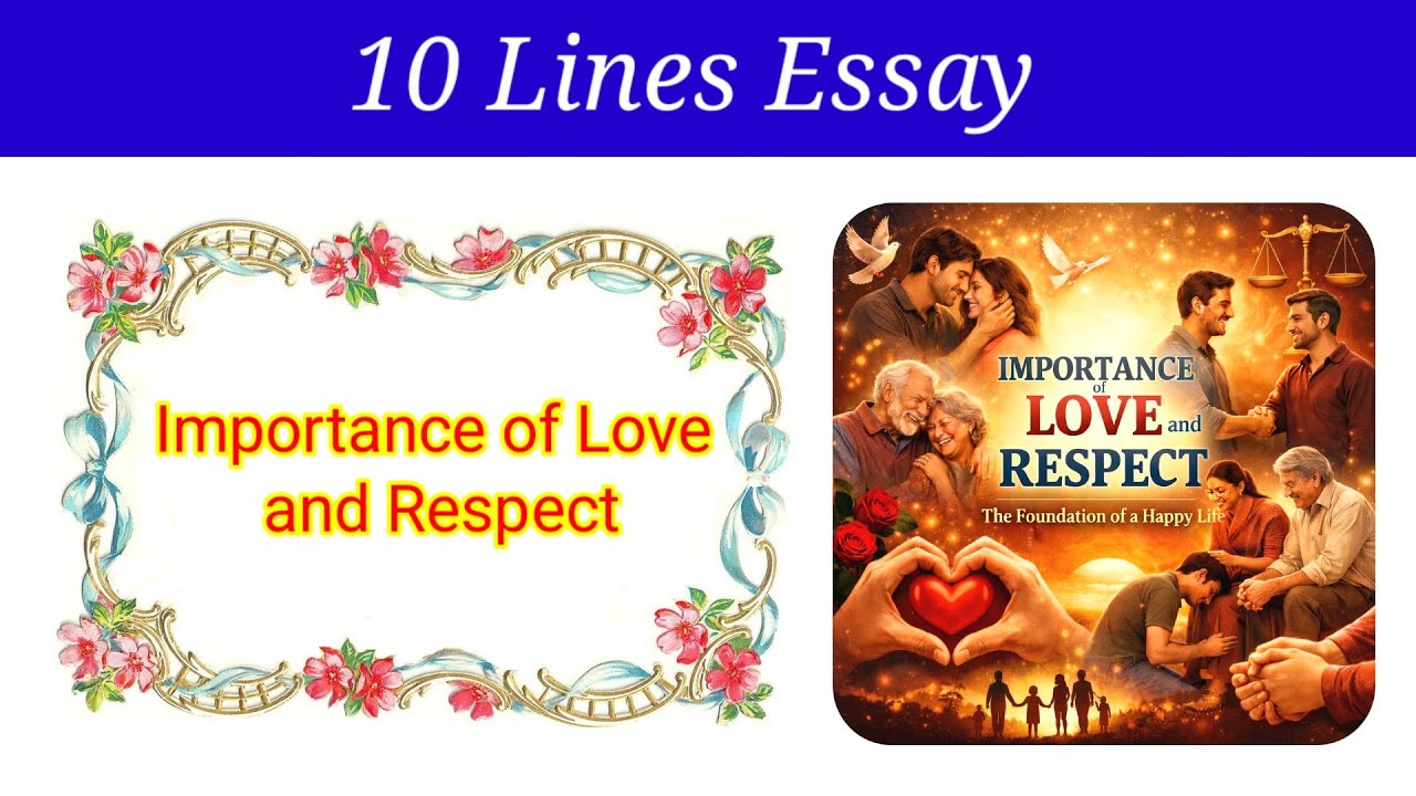 10 Lines Essay on Importance of Love and Respect in English | Importance of Love and Respect
