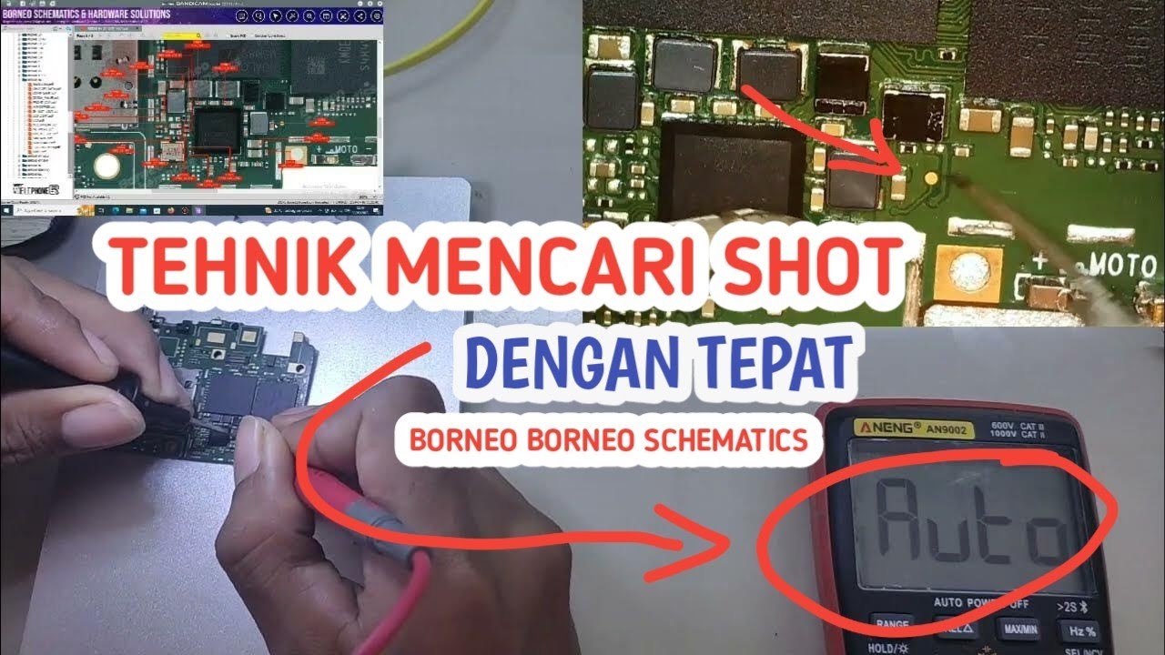TUTORIAL MENCARI SHOT KOMPONEN DENGAN METODE  TEPAT 📲  [ DENGAN PANDUAN BORNEO SCHEMATICS ]