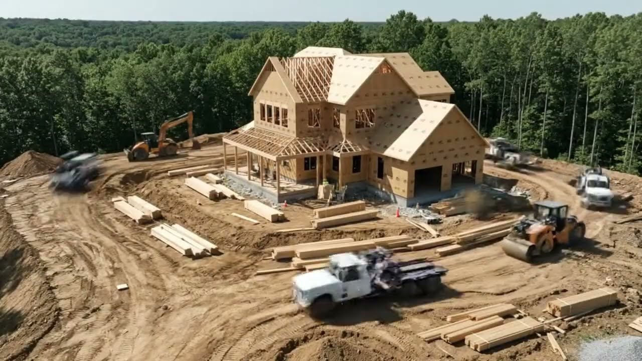 MIND-BLOWING AI Generated Construction Timelapse
