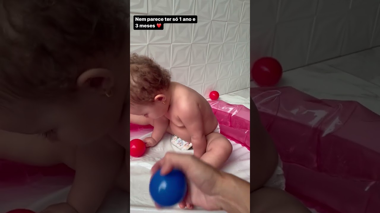 Beb&ecirc; de apenas 1 ano e 3 meses fala as cores
