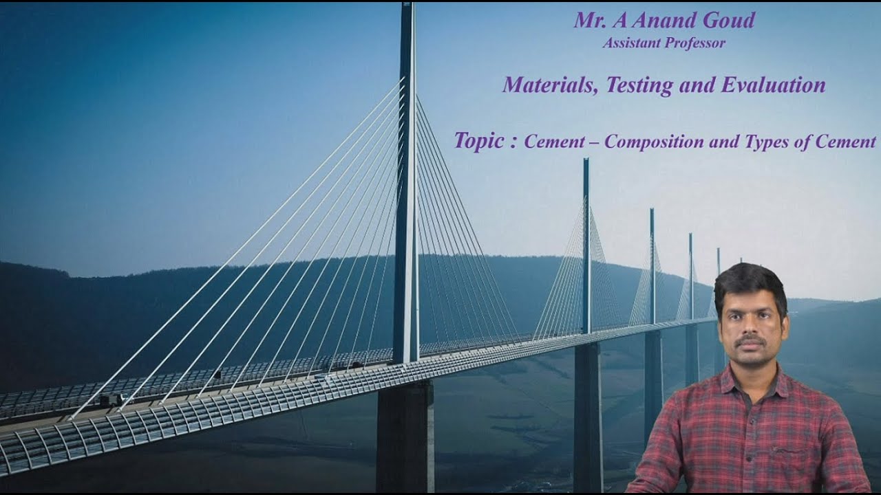 Cement - Composition by Mr.K Anand Goud | Department of Civil Engineering | IARE