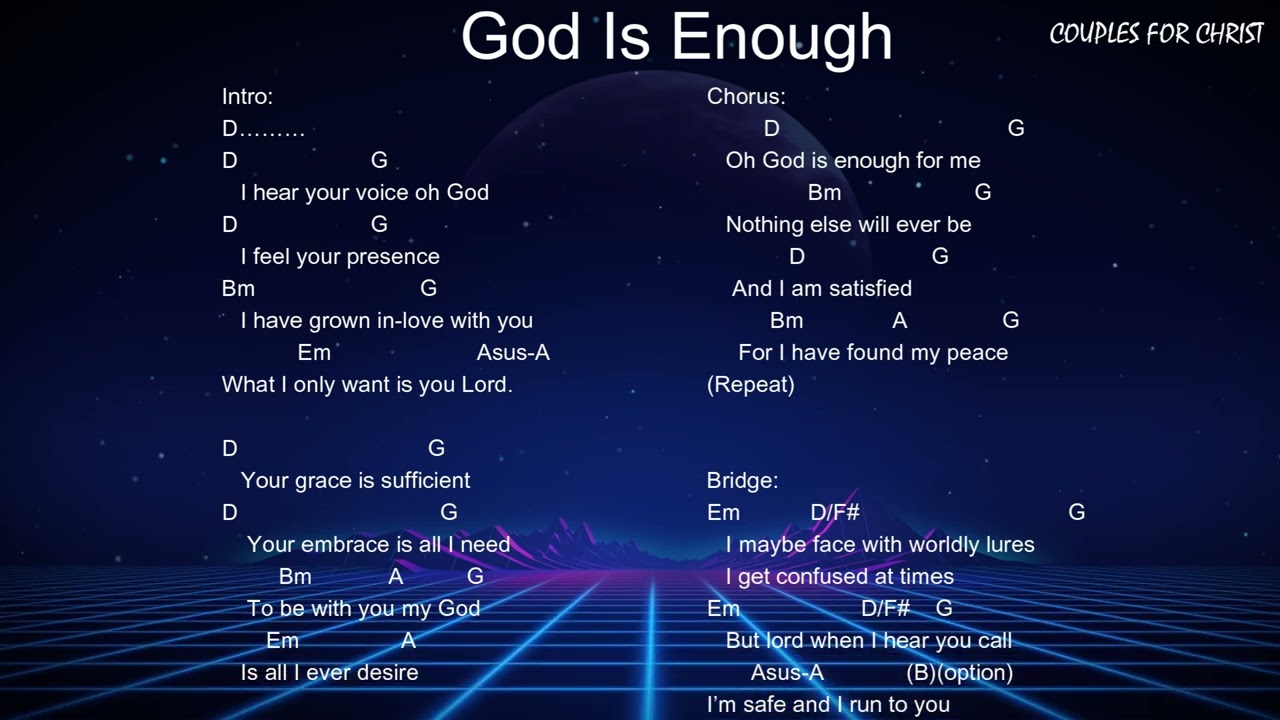 God is Enough - CFC Chords and Lyrics