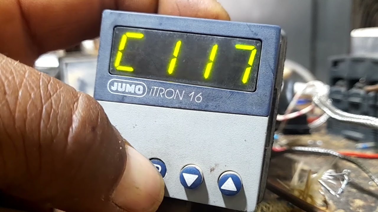 JUMO ITRON 16 | Temperature control setting | Electricin working penl and setting temperature contro