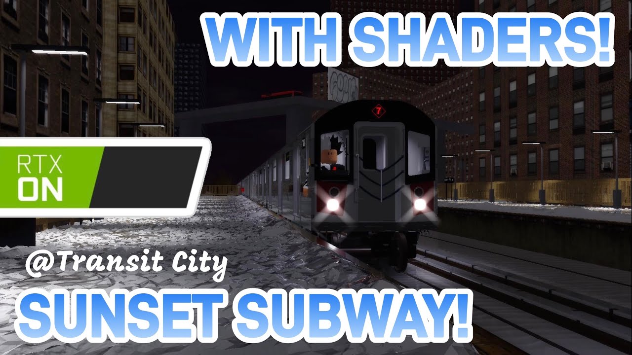 ⁴ᴷ⁶⁰ Roblox | Sunset Subway Freedrive - With Shaders [RTX ON!]