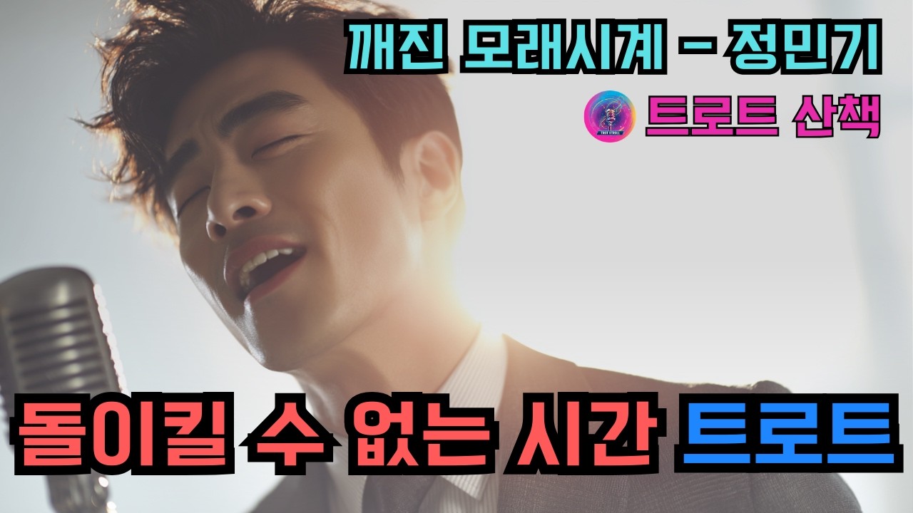 [트로트] 돌이킬 수 없는 시간과 절망에 관해 노래한 트로트 | 깨진 모래시계 - 정민기 #트로트 #트롯 #ktrot