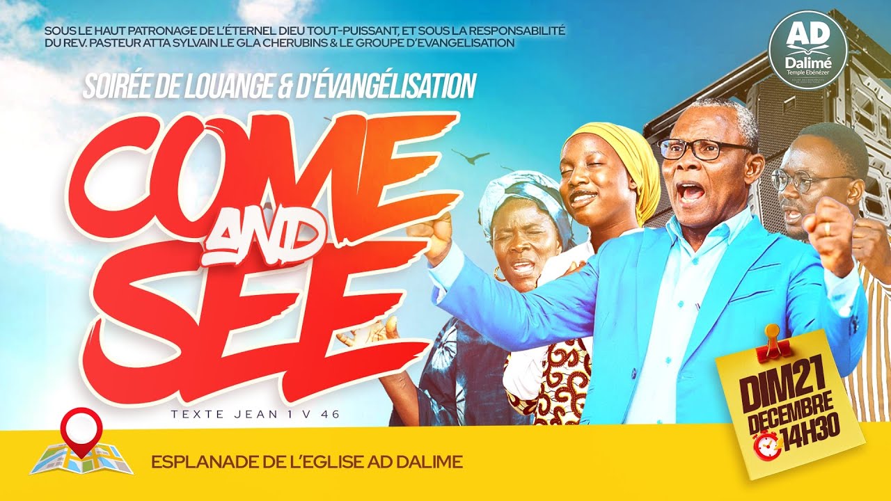 SOIREE DE LOUANGE ET D'EVANGELISATION COME AND SEE