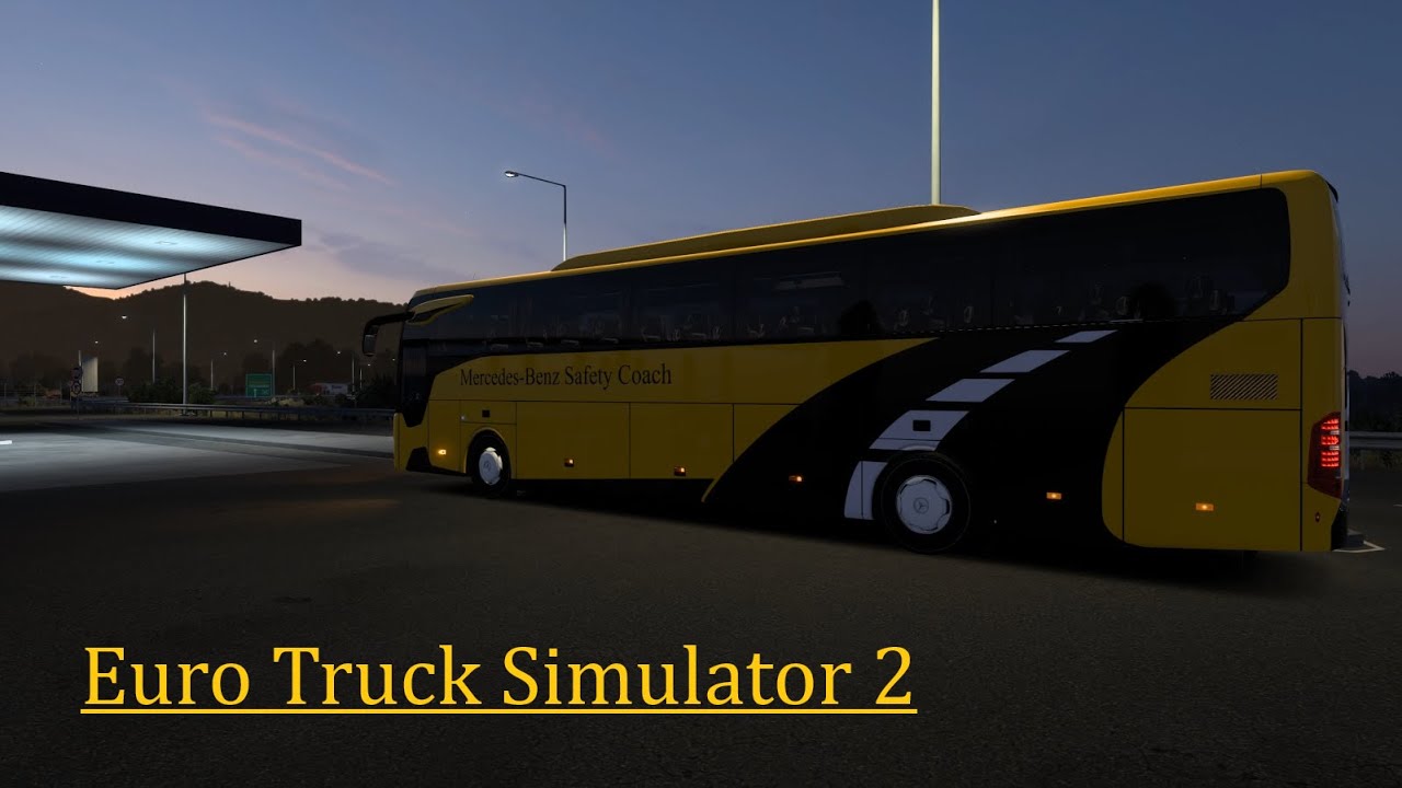 ETS2 [1.55]- [Greece to Romania] Long Distance trip of Mercedes-Benz Safety coach Bus [Part-2]