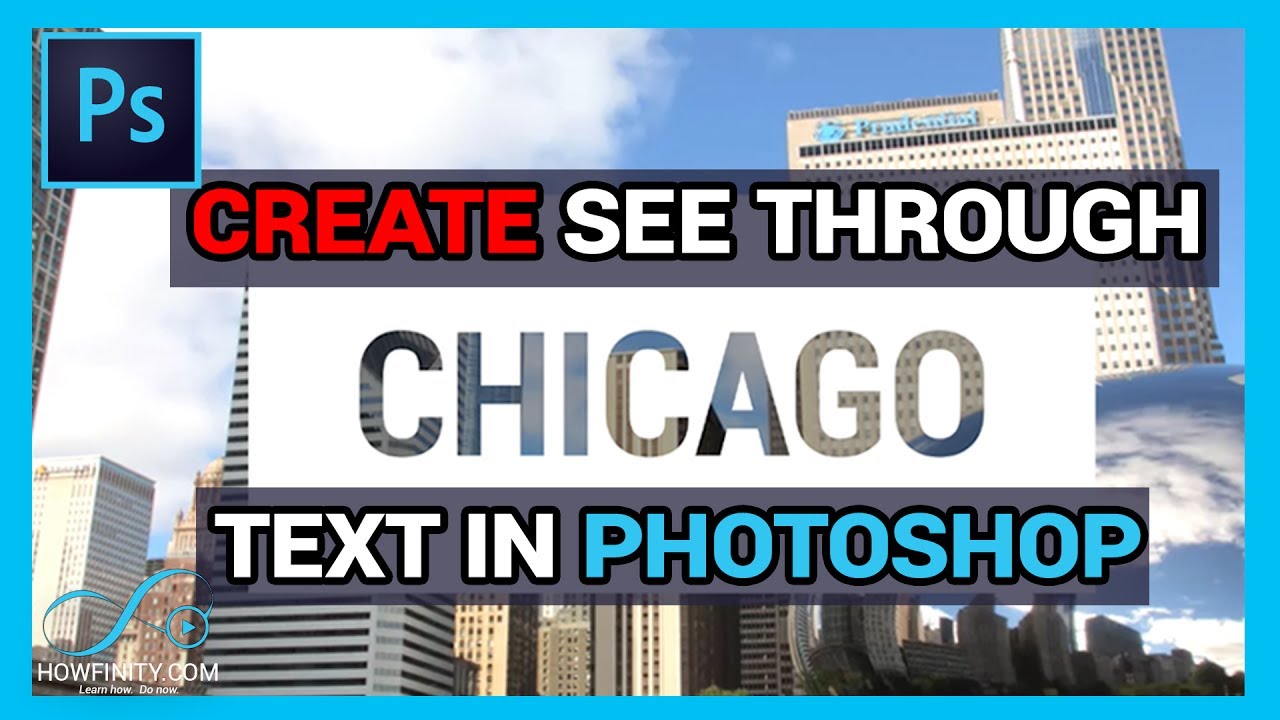 How to Create See Through Cutout Text Effect in Photoshop (Simple and Quick)