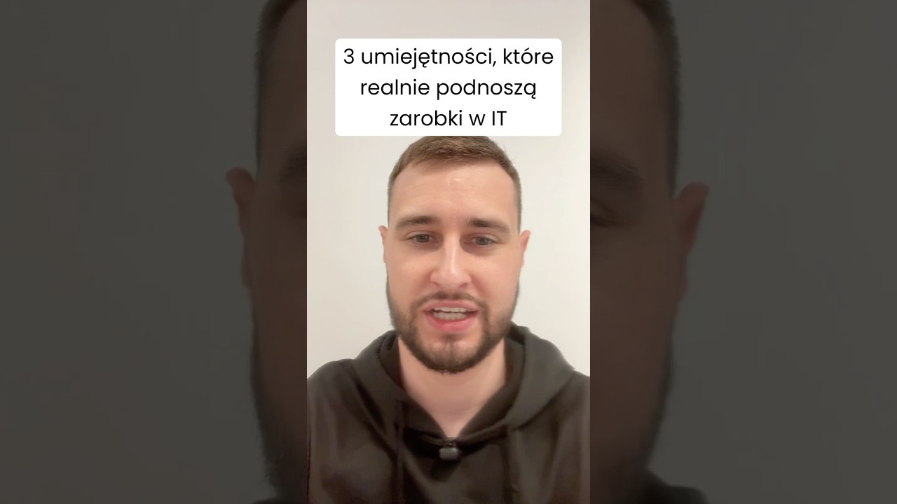 3 umiejętności, kt&oacute;re realnie podnoszą zarobki w IT #it #pracaIT #zarobki #karieraIT #shorts