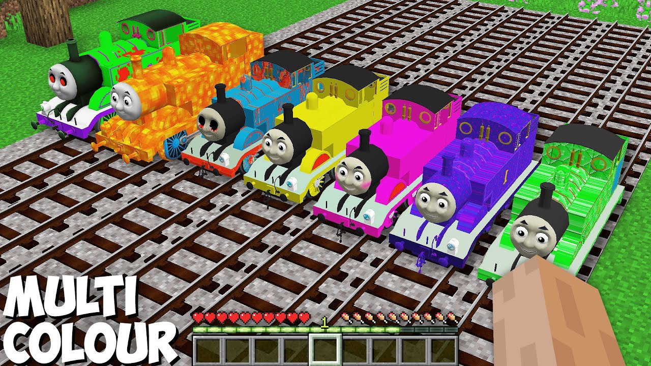 This is MULTI COLOURED SMALLEST THOMAS THE TANK ENGINE.EXE and FRIENDS in Minecraft - Coffin Meme
