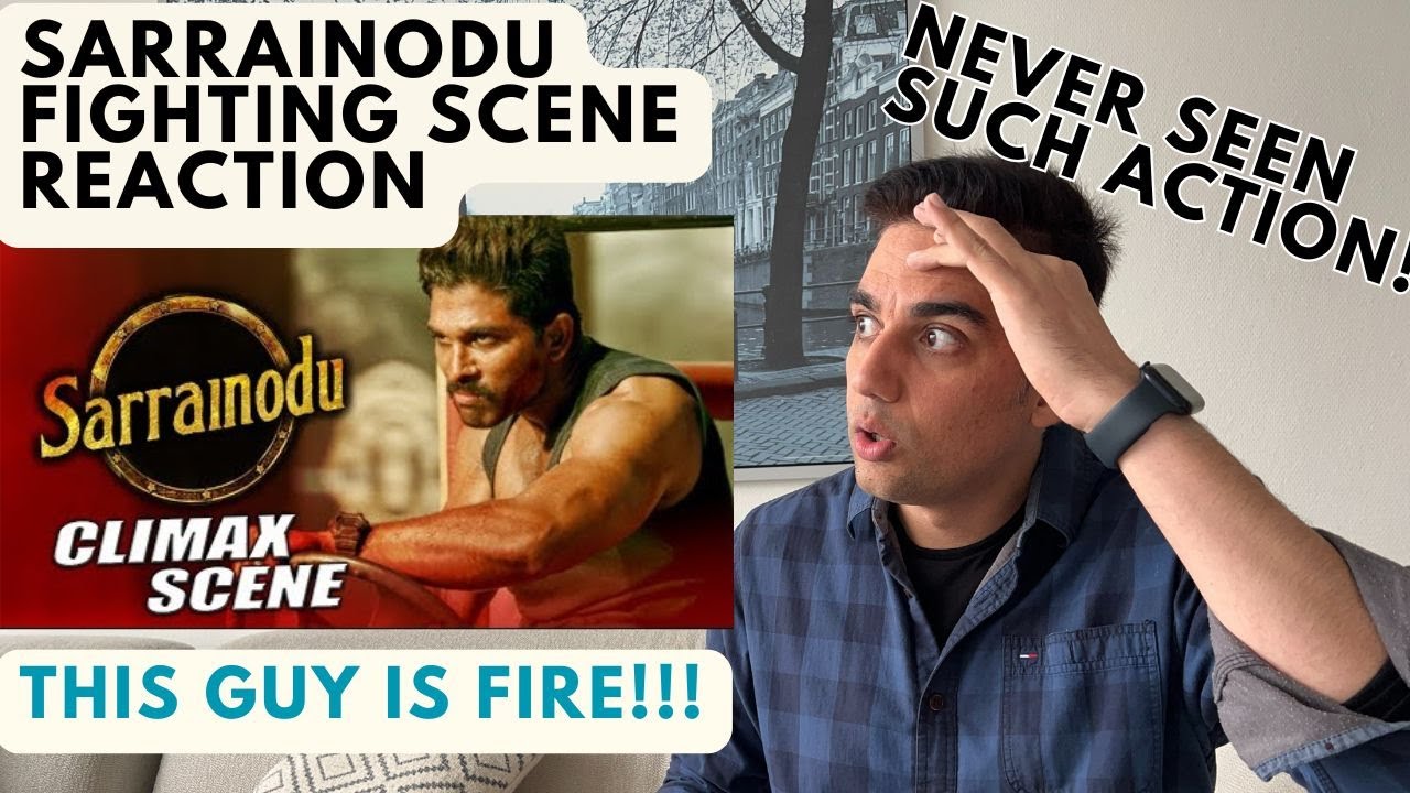 Reacting to the EPIC Climax Fight Scene from Sarrainodu featuring Allu Arjun! What a performance! 💥🔥