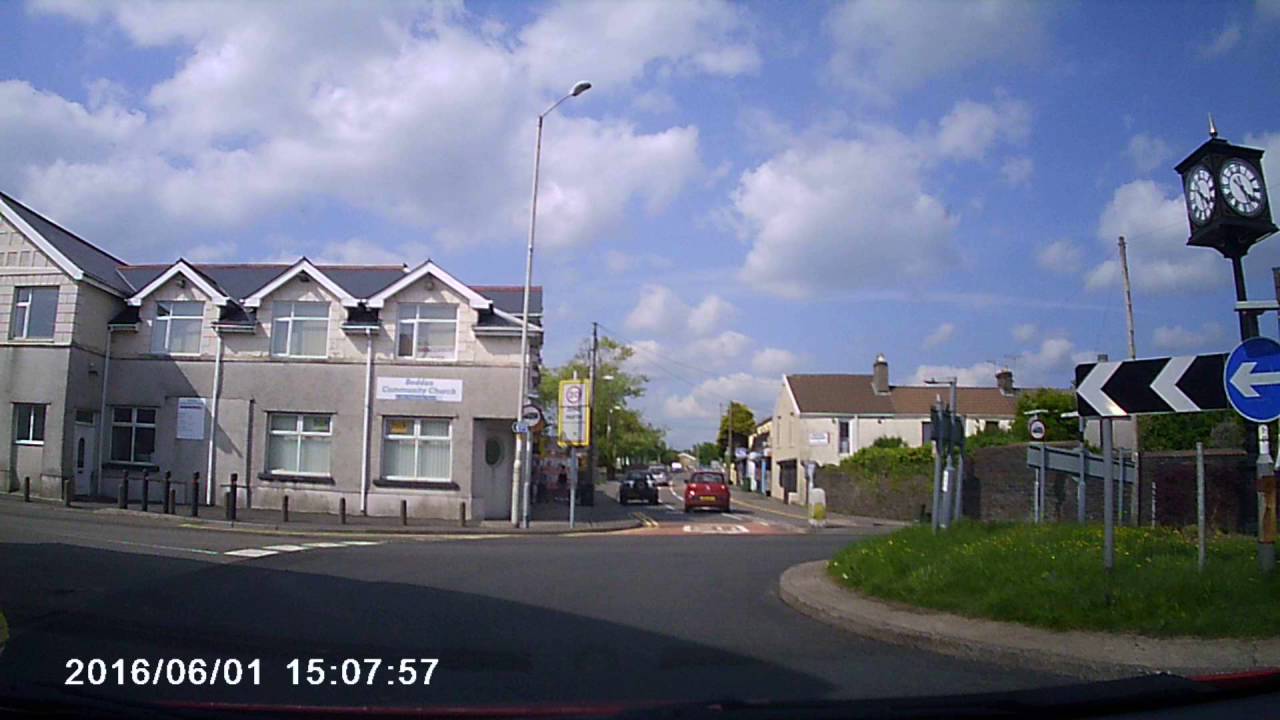 Dash cam footage from Talbot Green to Pontypridd South Wales Pt1.