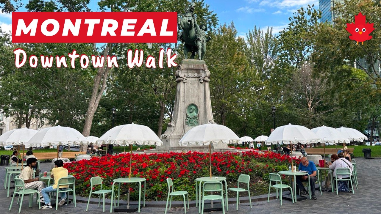 Montreal Walking Tour | Mary, Queen of the World Cathedral & Dorchester Square | Downtown Montreal