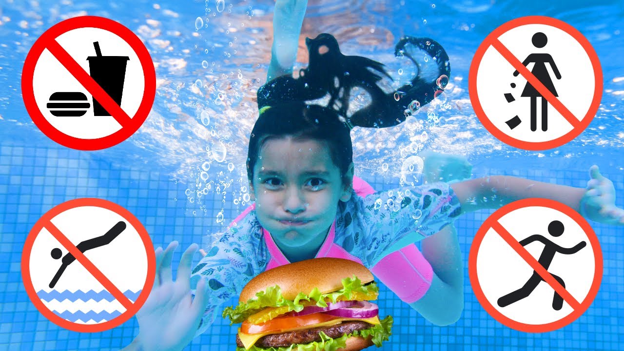 Ellie y Ben rompen las reglas en la piscina 😆🏊