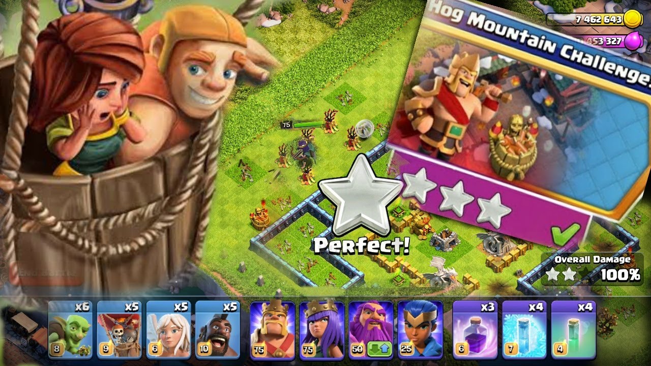 hog mountain challenge | Get Easily 3 Stars In Clash Of Clans (coc)
