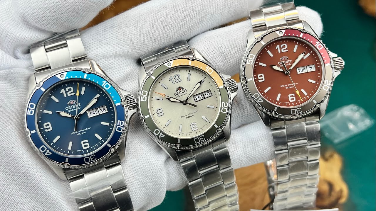 Bóc hộp đồng hồ Orient Mako 2023 mới nhất RA-AA0818L19B và RA-AA0821S19B và RA-AA0820R19B