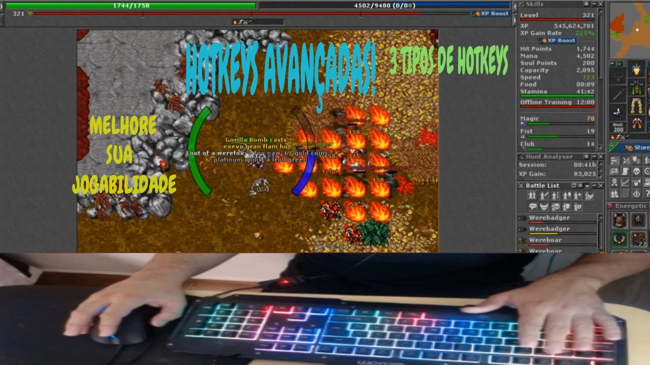 Tibia  TUDO  QUE VOCÊ DEVERIA SABER SOBRE HOTKEYS AVANÇADAS