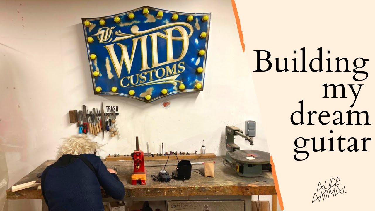 Making my dream electric guitar with Wild Custom workshop (full guitar build) - Alice Animal