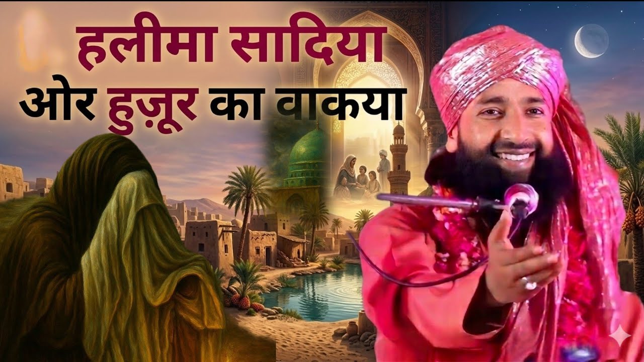 HALIMA SADIYA OR HUZUR KA WAQYA हलीमा सादिया और हुज़ूर का वाकया मुफ्ती हम्माद रज़ाMUFTI HAMMAD BAYAN