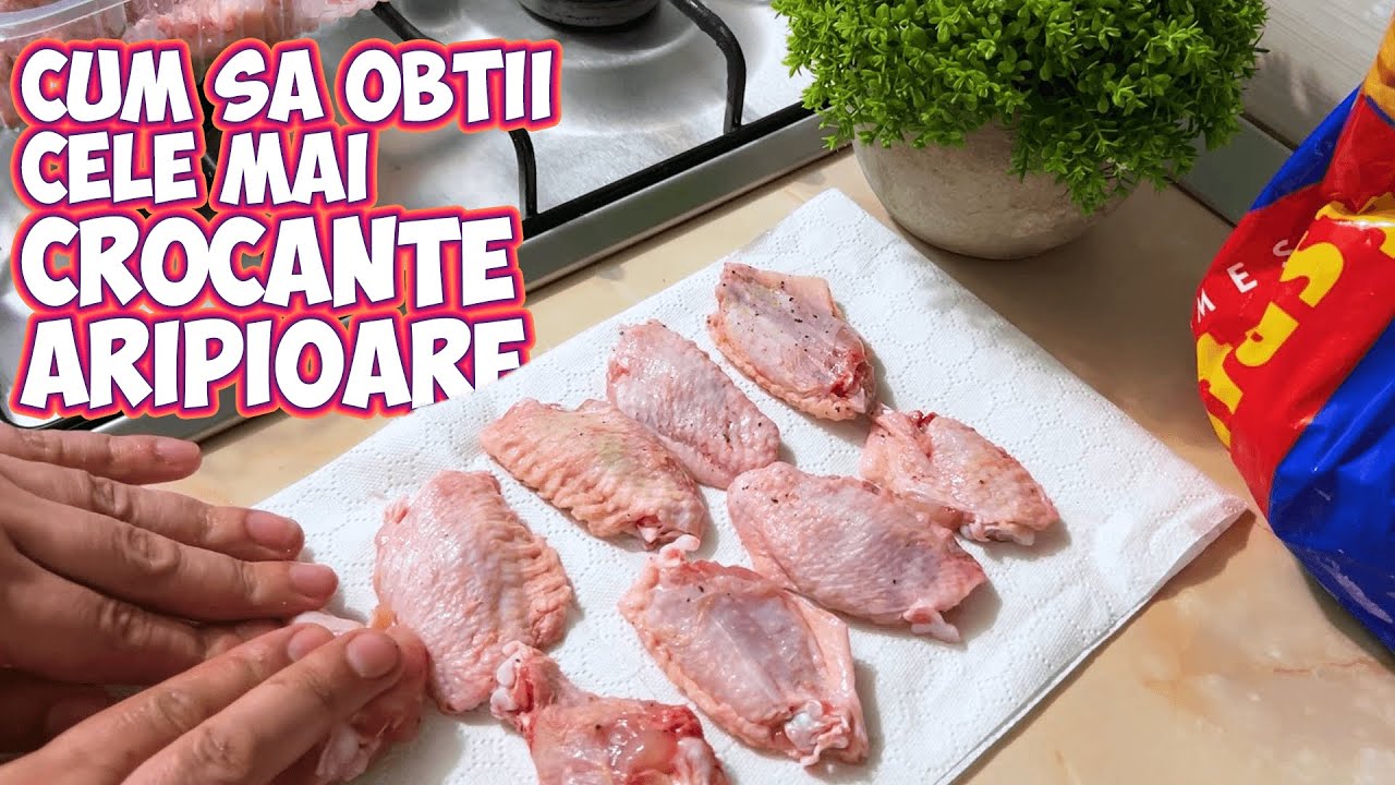 Aripioare super crocante la Airfryer - Cat costa 2 meniuri cu aripioare crocante, cartofi si salata