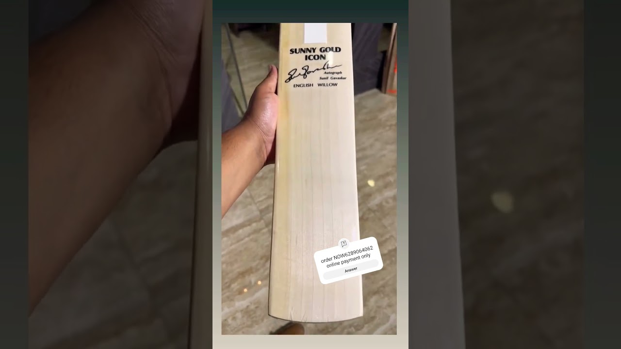SUNNY GOLD ICON budgeted bat order NOW6289064062 #cricket #cricket #viral #youtubeshorts #shorts