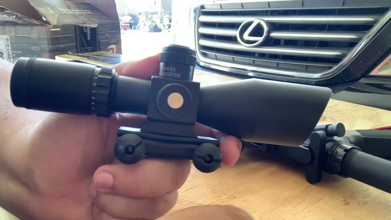 Midten 2.5-10x40 rifle scope with side mounted Laser 10/20mm base plates ACOG Clone? Joking or Am I?