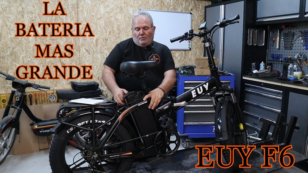 EUY F6 / la bici electrica PLEGABLE y LEGAL con la BATERIA mas GRANDE  /  GINESSOT