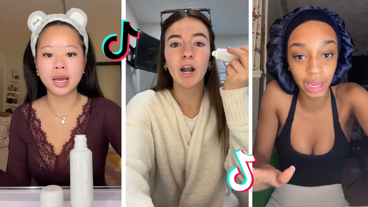 Makeup Tutorial Tiktok Compilation - GRWM  ( Get Ready With Me ) ❤️(Skincare, Makeup, Outfits) 1877