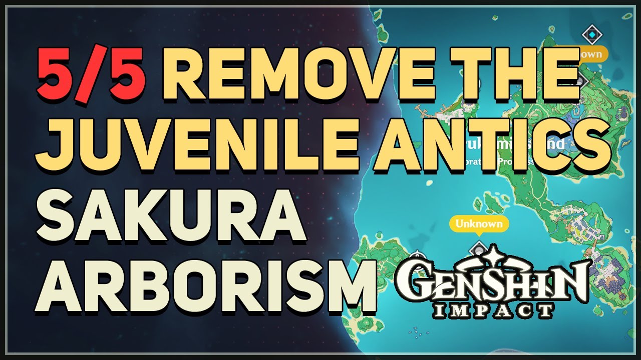 Remove the juvenile antics left on the Thunder Sakura Genshin Impact