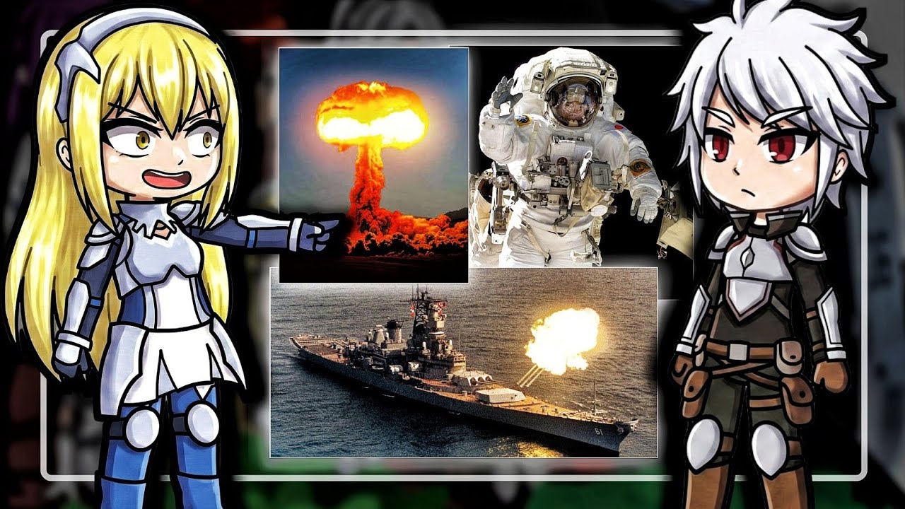 medieval Animes React to Our world Military | part 1| Gacha react 🇺🇲🇧🇷