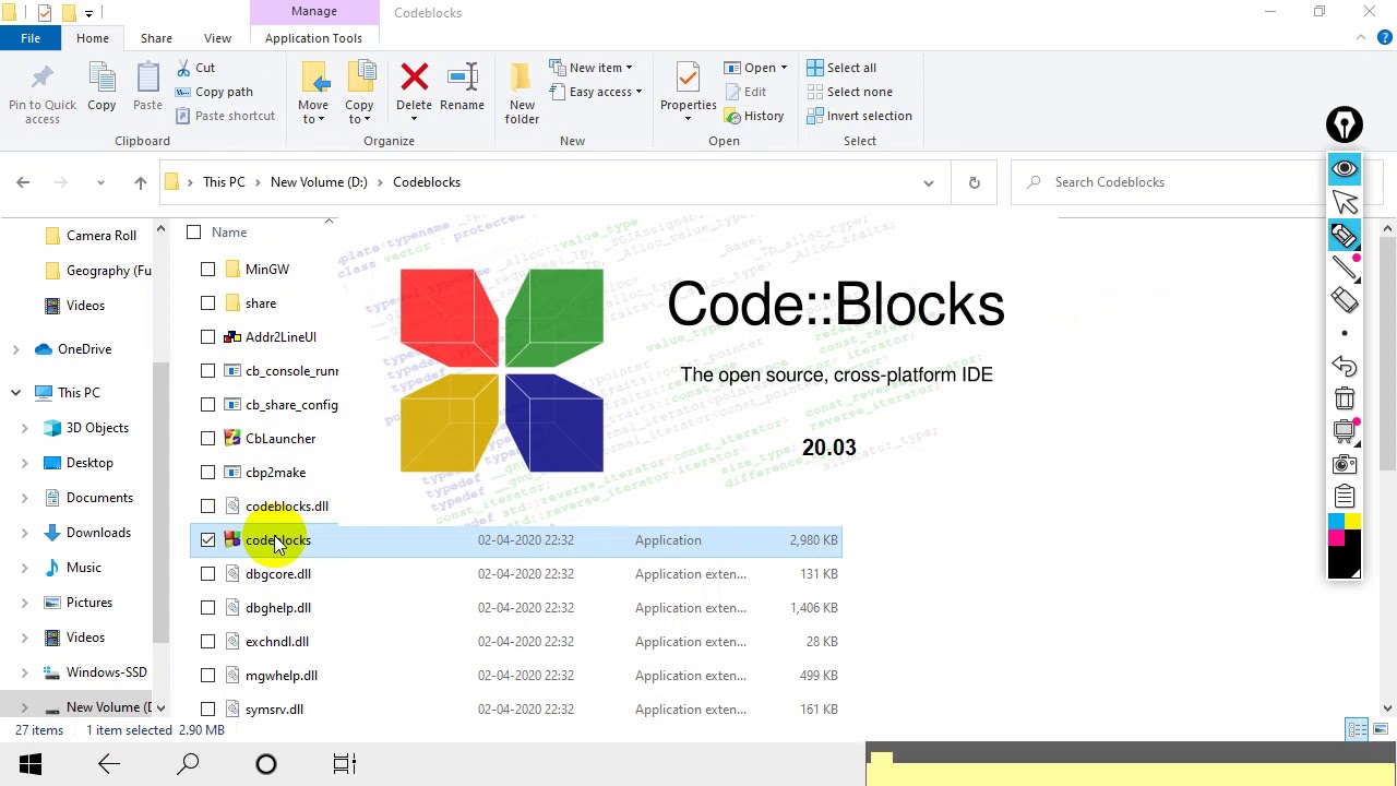 How to Use Codeblocks in 2020 - without installing