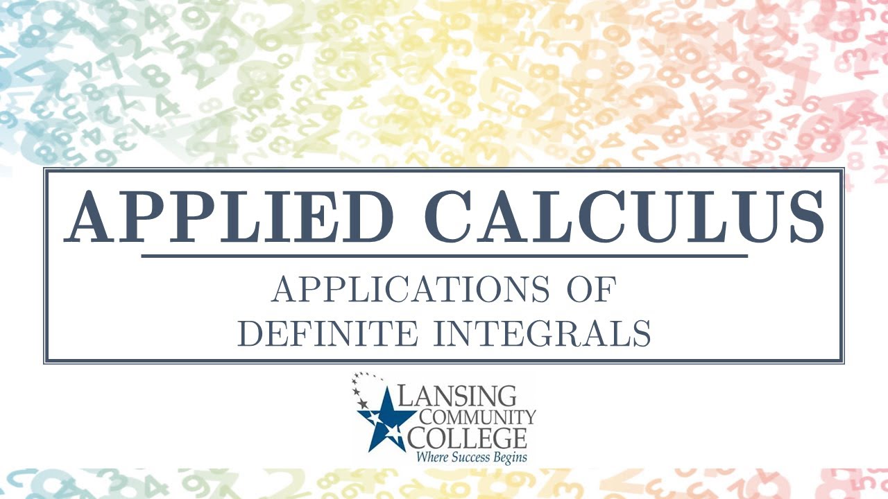 Applications of Definite Integrals