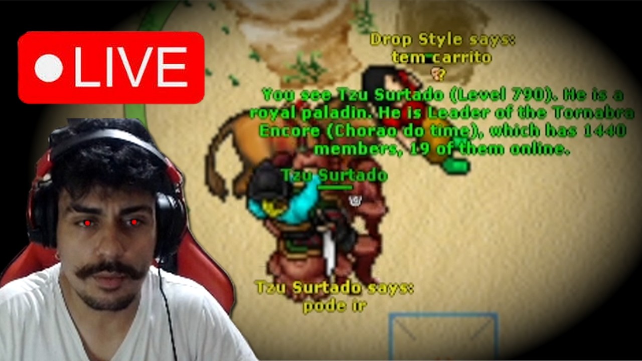 TIBIA AO VIVO HORA DA WAR NÃO VAI TER CHORO (PAULISTINHAOT) !links !pix !insta