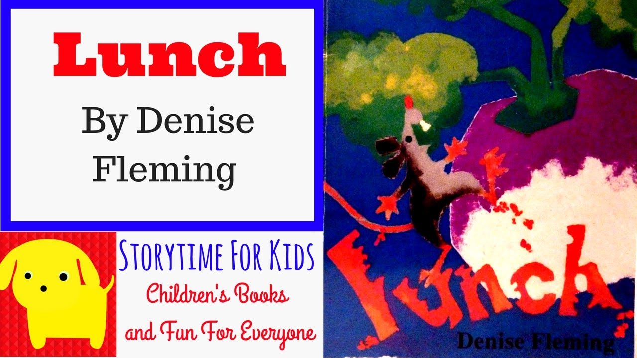 Lunch  -  by Denise Fleming -  A children's book about a mouse and eating tasty food -  ESL