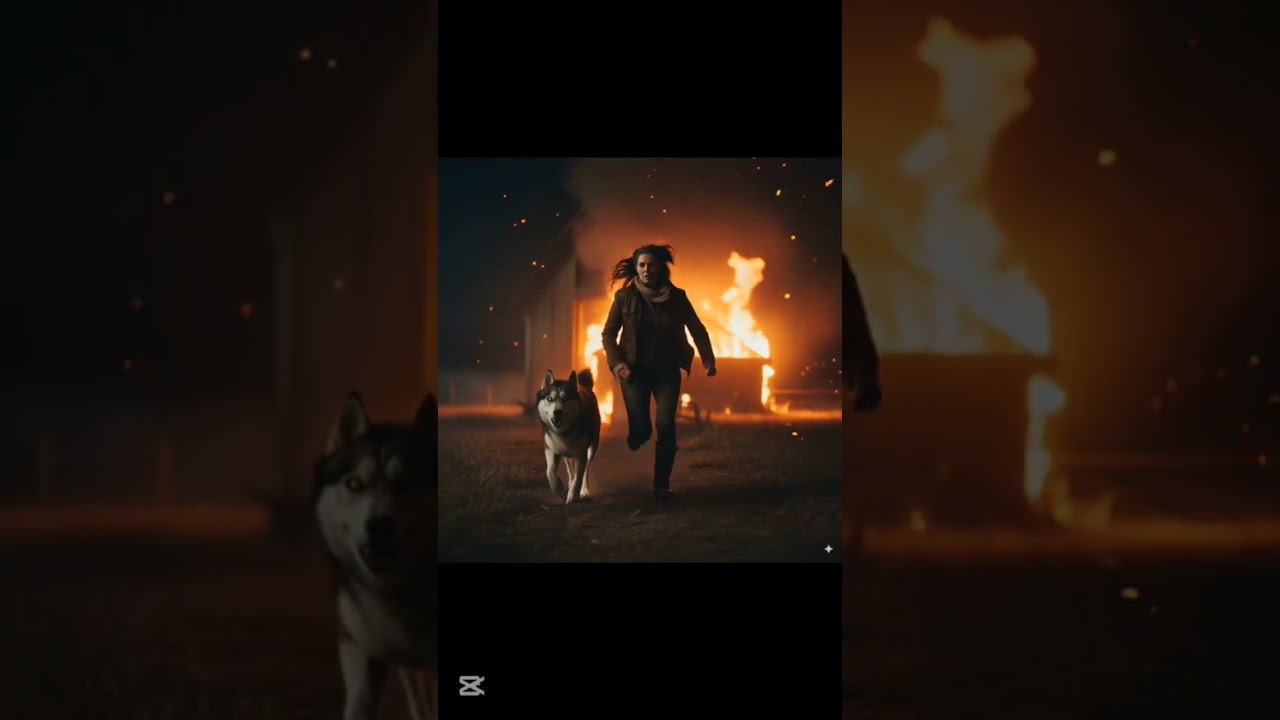 Burning Barn: The Dog's Heroism! short# dogs# #rescue #animals