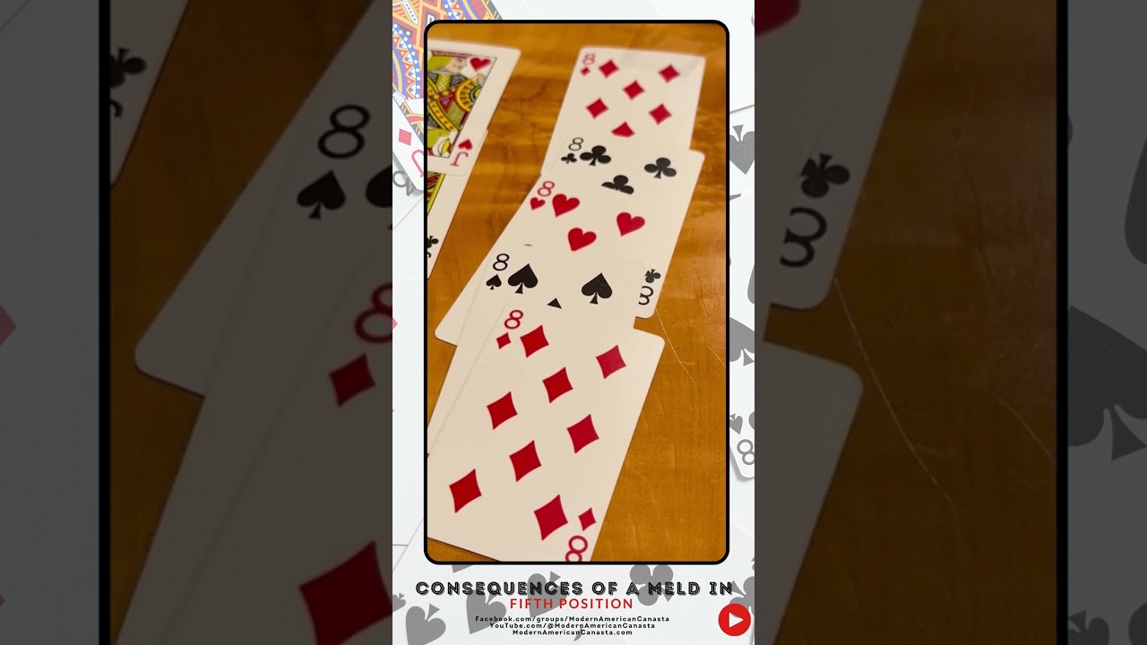 Modern American Canasta: Why can't you pick the pack in Fifth Position? #canasta