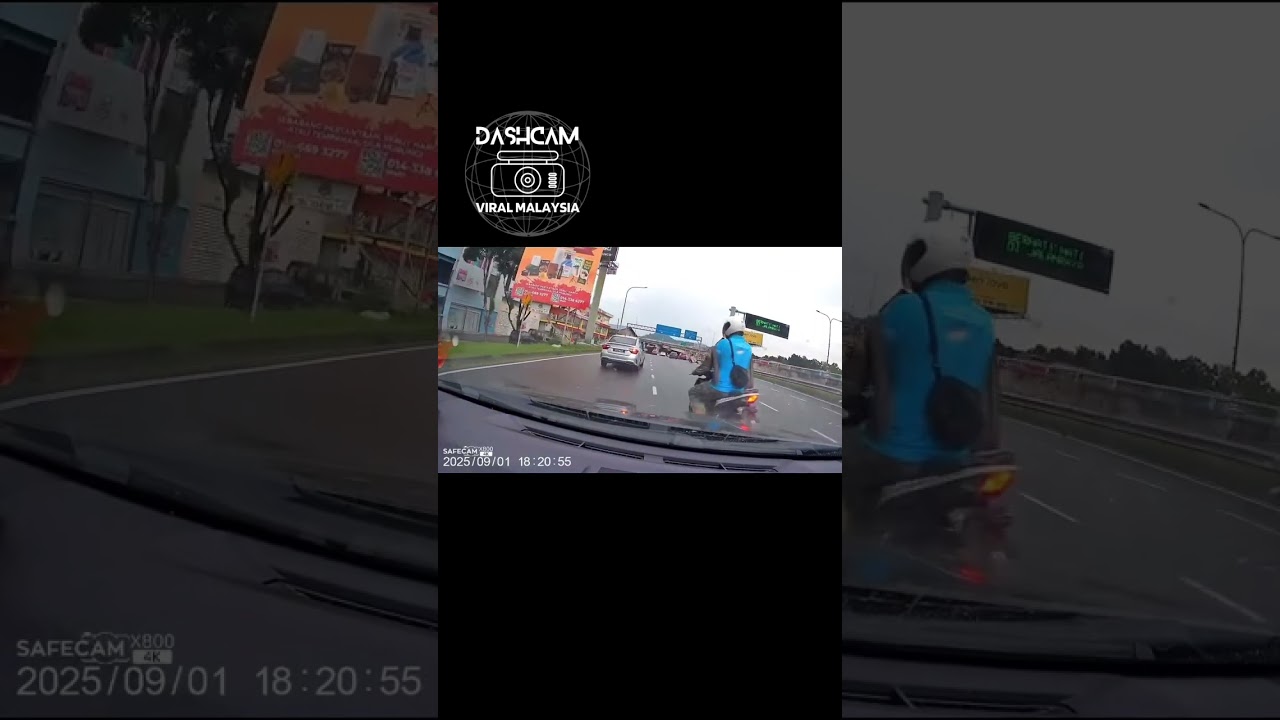 Hit and run 😢 #malaysia #dashcam #motorbike #driver #recklessdriving #roadsafety