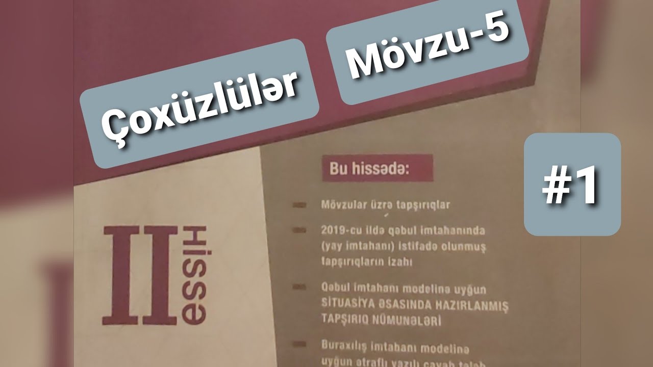 Riyaziyyat Yeni toplu.Çoxüzlülər. Mövzu 5 .Prizma və Piramidanın həcmi.Kəsik piramidanın həcmi 1-60