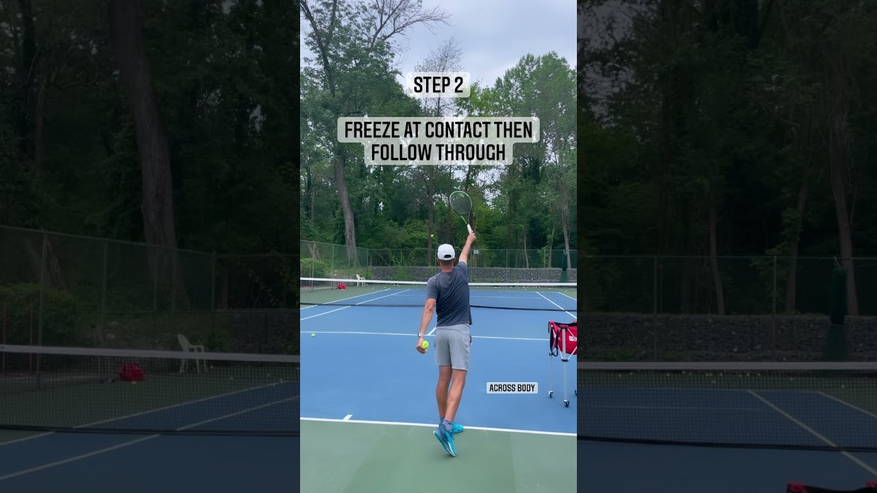 How To Serve In 3 Steps: Beginners #tennis #tennistips #tennislessons