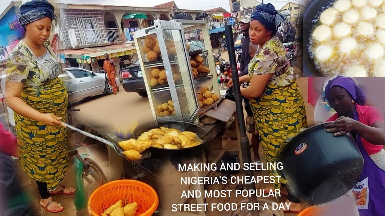 A DAY IN THE LIFE MAKING AND SELLING NIGERIA'S CHEAPEST AND MOST POPULAR STREET FOOD |Danica kosy