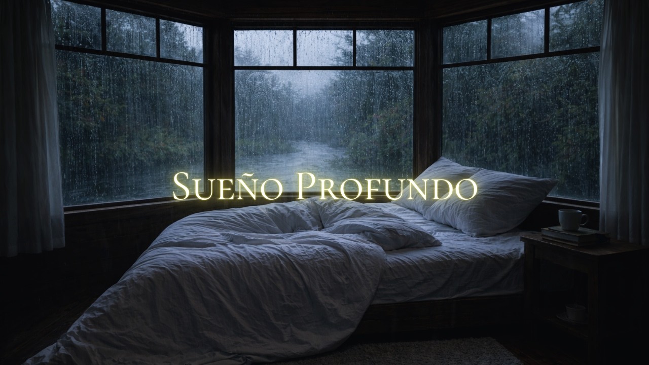 Lluvia Suave para Dormir Profundo 🌧️ | 8 Horas de Sonido Relajante con Pantalla Negra