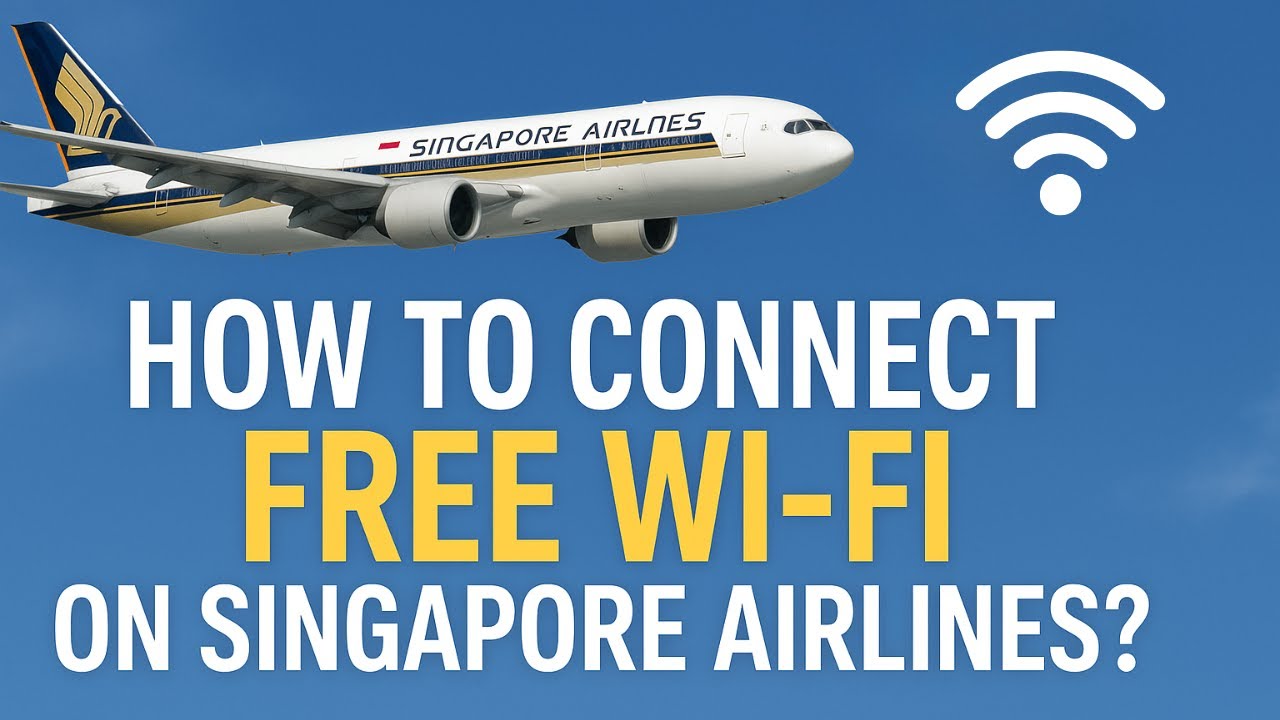 Как подключить бесплатный Wi-Fi на рейсах Singapore Airlines?