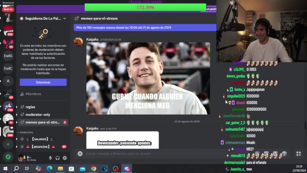 Guibel reacciona a memes de discord