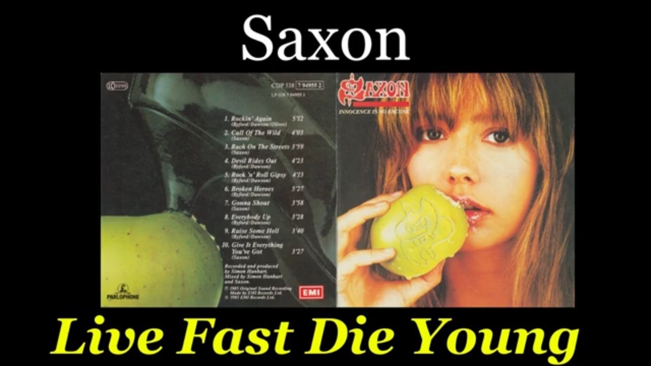 Saxon - Live Fast Die Young - Lyrics - Tradução pt-BR