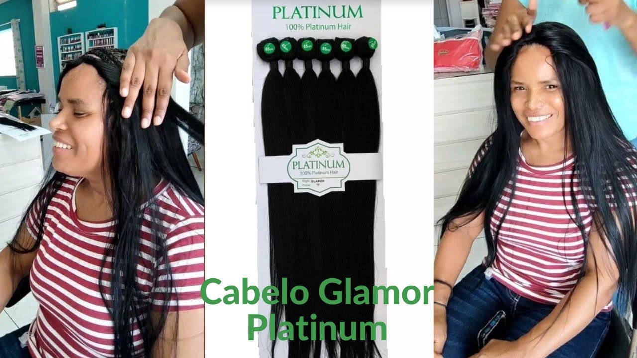 Entrelace Sem Disfarce Cabelo Glamor Platinum. Sew In Weave Hair Udapted