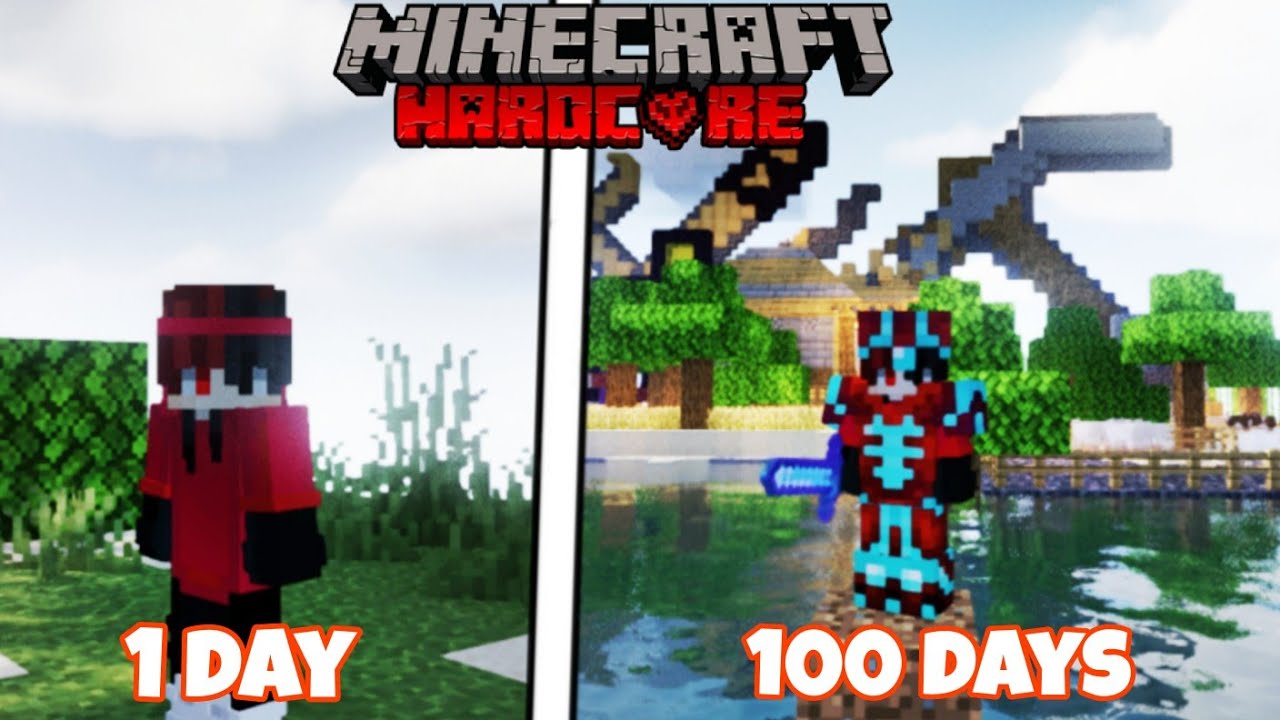 100 days minecraft hardcore in mojo launcher (Hindi)